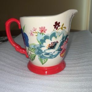 Pioneer Woman Stoneware Spring Bouquet Melody 4 Cup Measuring Pitcher Cup DA.